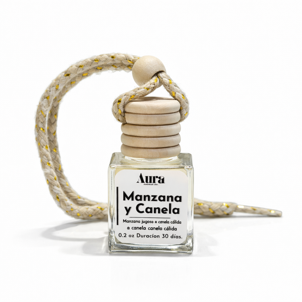 Difusor para Auto – Manzana y Canela | Aura Candle Co.