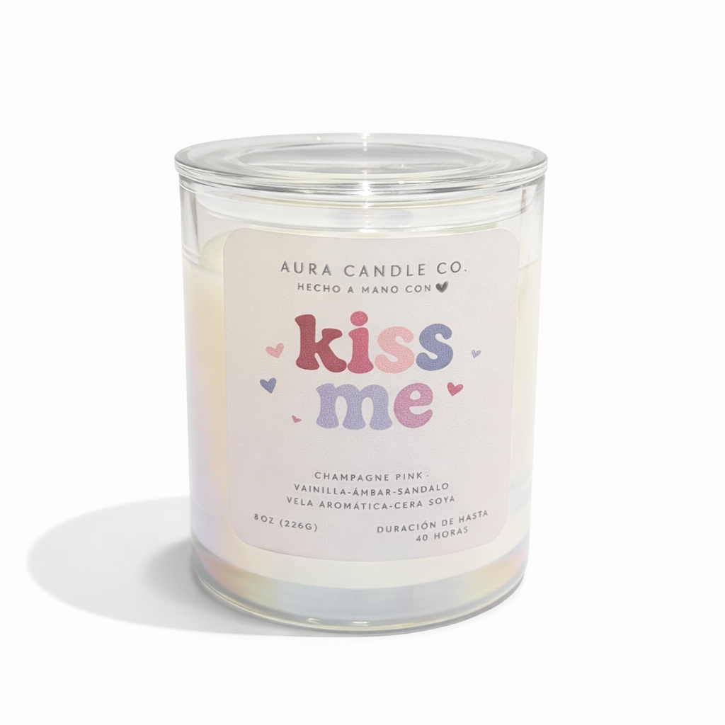 Kiss Me – Champagne Pink | Aura Candle Co.