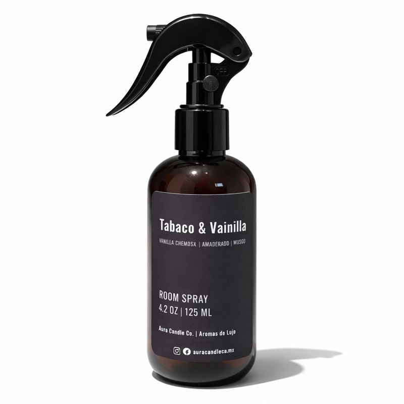 Room Spray Tabaco &amp; Vainilla – Aura Candle Co.