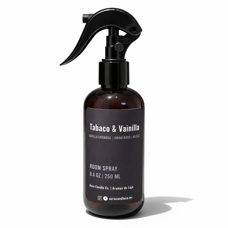 Room Spray Tabaco &amp; Vainilla – Aura Candle Co.