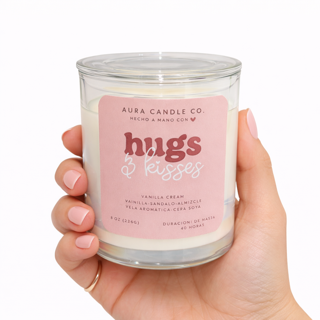 Hugs &amp; Kisses – Vanilla Cream | Aura Candle Co.