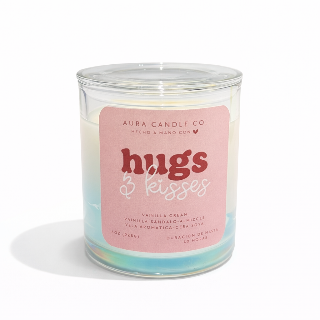 Hugs &amp; Kisses – Vanilla Cream | Aura Candle Co.