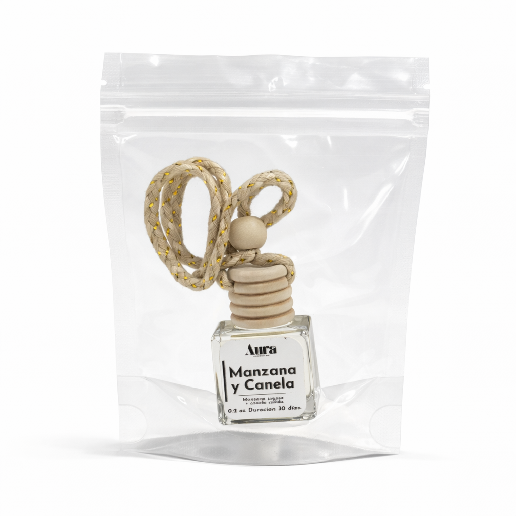 Difusor para Auto – Manzana y Canela | Aura Candle Co.